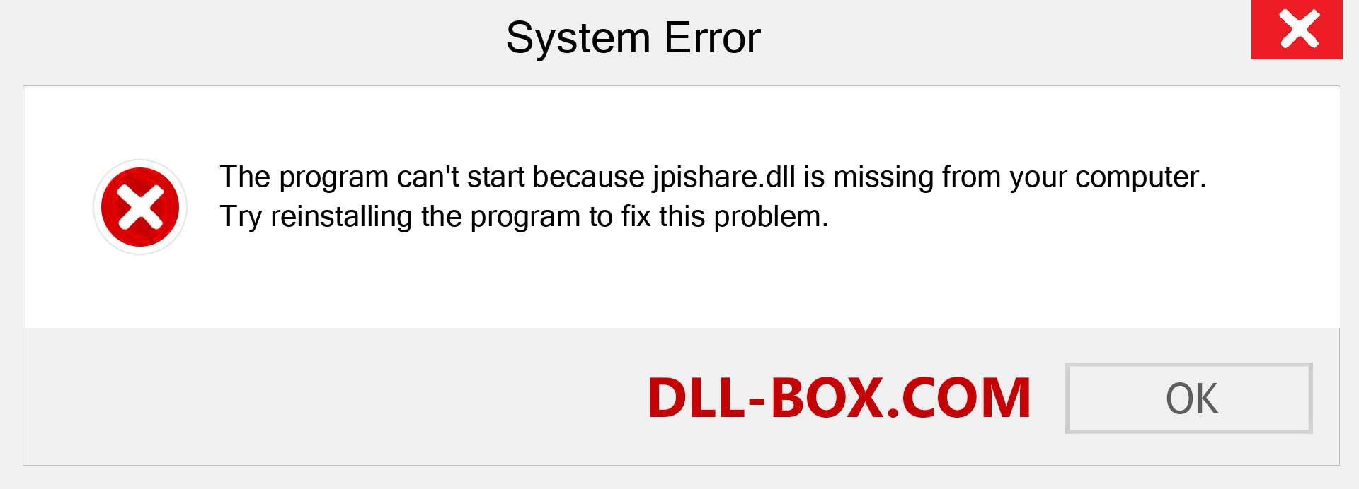  jpishare.dll file is missing?. Download for Windows 7, 8, 10 - Fix  jpishare dll Missing Error on Windows, photos, images